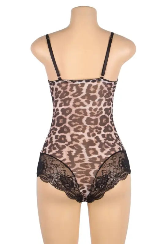 Experience Elegance with the YesX YX854Q Leopard Bodysuit