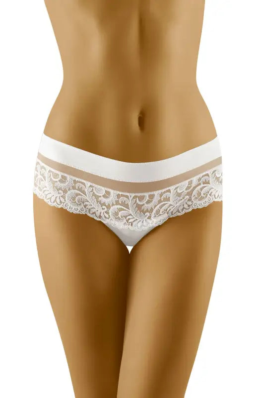 Experience Elegance with Wolbar Cantata White Combined Shorts Thong