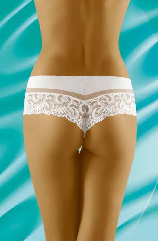 Experience Elegance with Wolbar Cantata White Combined Shorts Thong