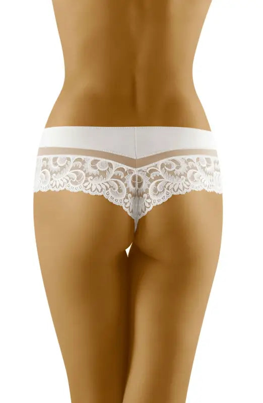 Experience Elegance with Wolbar Cantata White Combined Shorts Thong