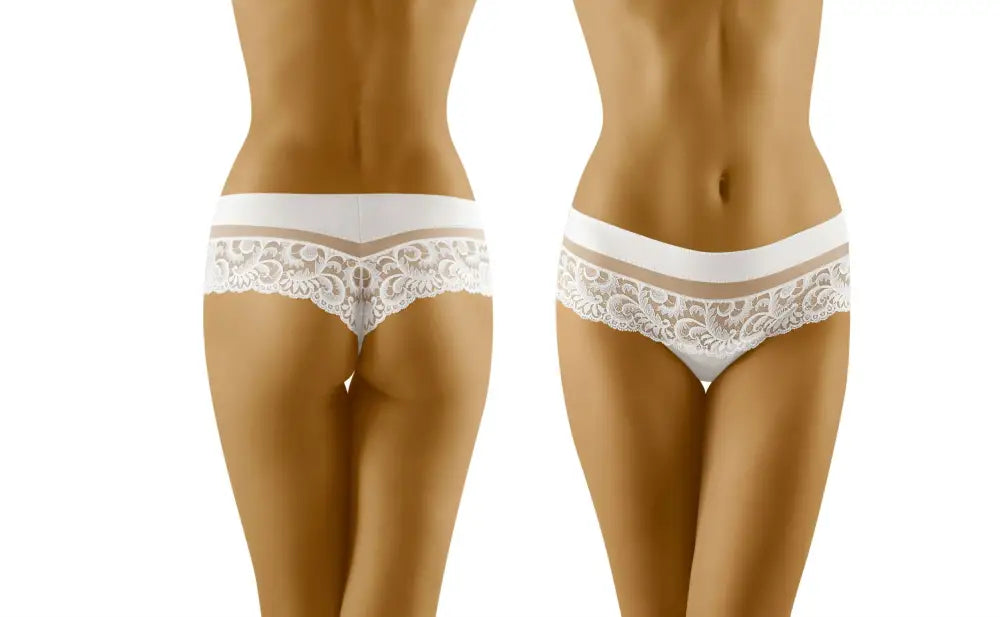 Experience Elegance with Wolbar Cantata White Combined Shorts Thong