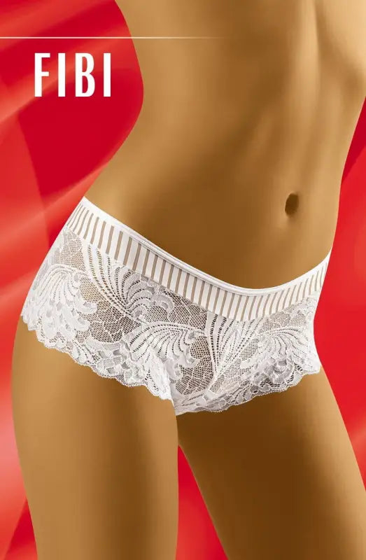 Experience Elegance with Wolbar Fibi White Pretty Lacy Short