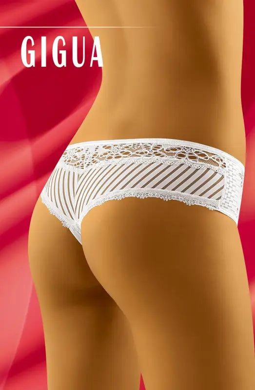 Experience Elegance with Wolbar Gigua White Pretty Thong