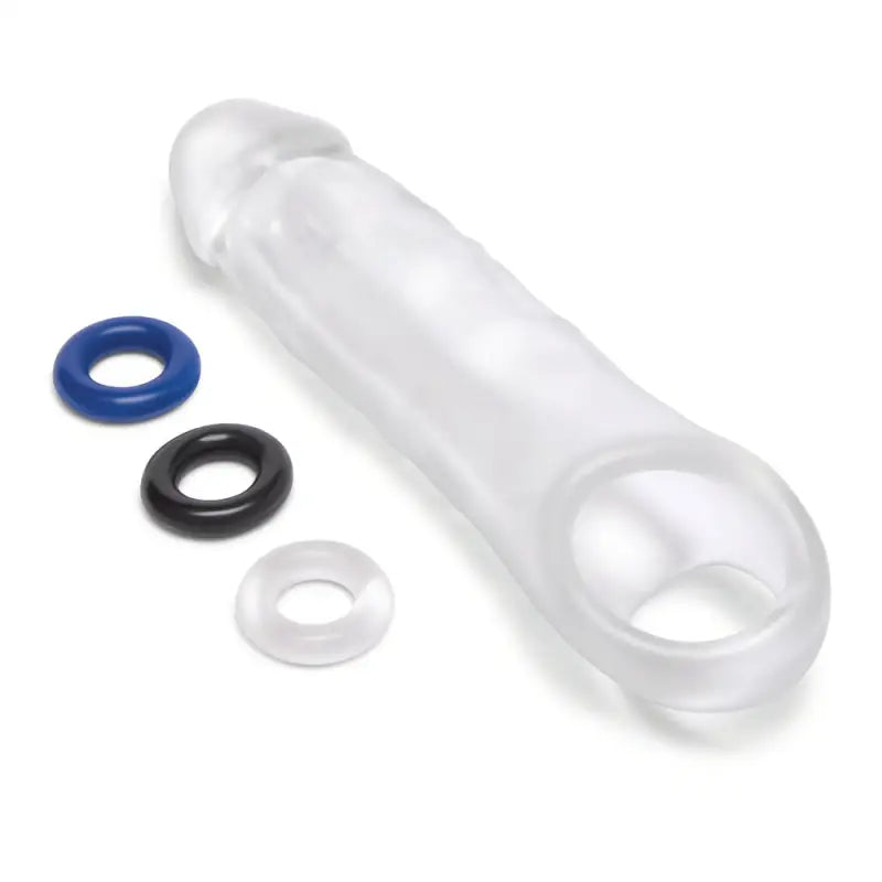 Experience Enhanced Pleasure with the Clear Penis Extender for Visual Stimulation