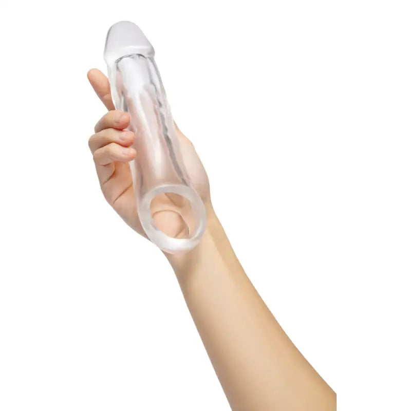 Experience Enhanced Pleasure with the Clear Penis Extender for Visual Stimulation