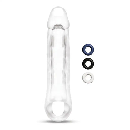 Experience Enhanced Pleasure with the Clear Penis Extender for Visual Stimulation