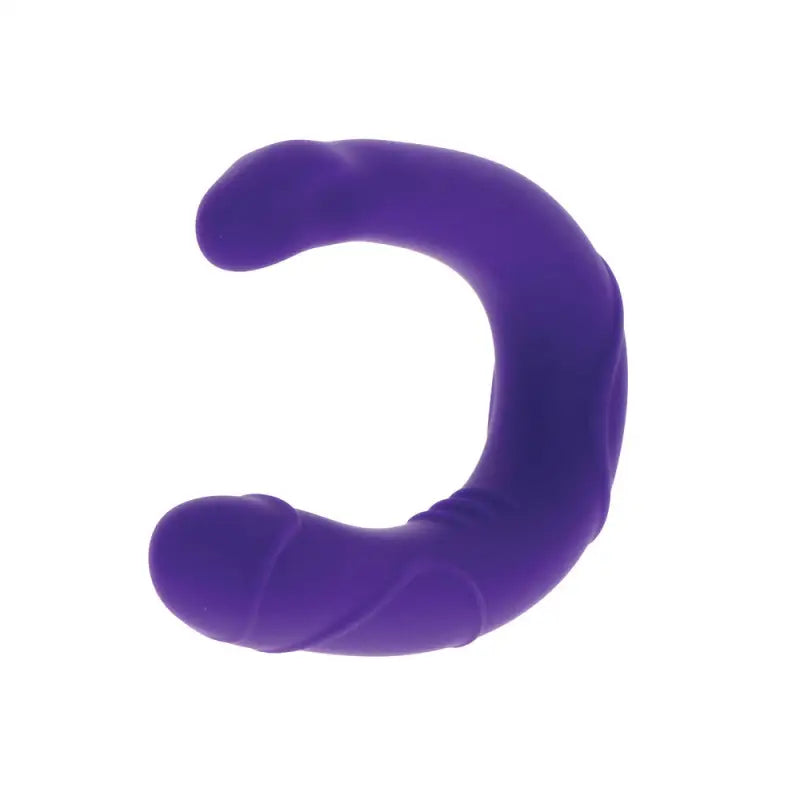 Experience Enhanced Pleasure with the Real Vogue Mini Double Dong Purple