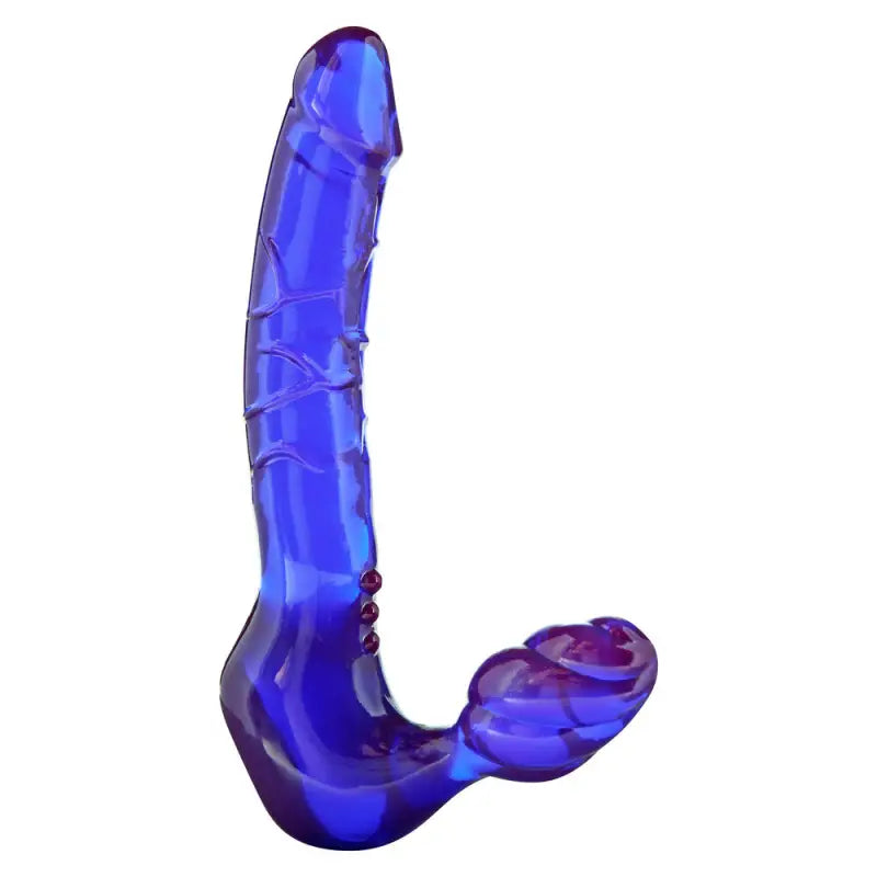 Experience Exquisite Pleasure with the 9 Inch Purple Strapless Dildo