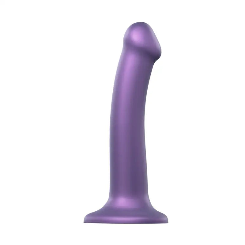 Experience Exquisite Pleasure with the Metallic Shine Dildo Medium Purple