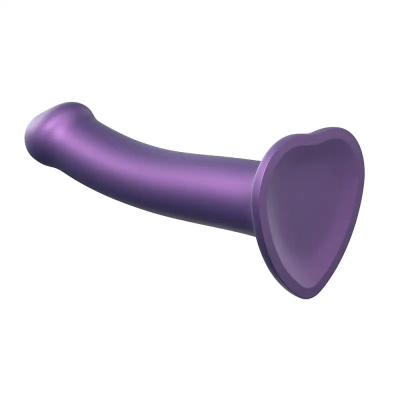 Experience Exquisite Pleasure with the Metallic Shine Dildo Medium Purple