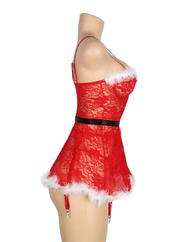 Experience Festive Seduction with YesX YX875 Christmas Sexy Babydoll