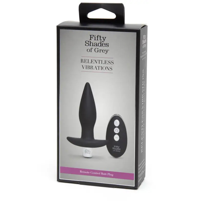 Fifty Shades of Grey Relentless Vibrations Remote Control Butt Plug