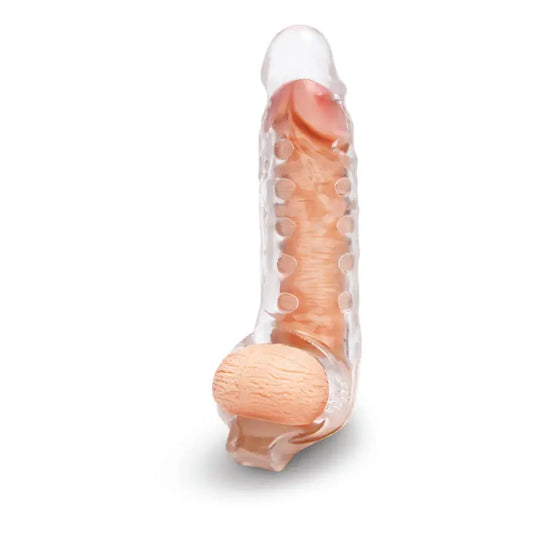 Experience Heightened Pleasure with the 1 Inch Extender and Pleasure Nubs