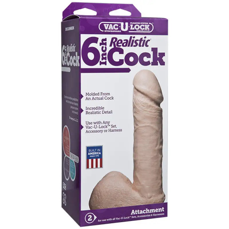 Experience Incredibly Lifelike Pleasure with 6 Inch Realistic Dildo Attachment