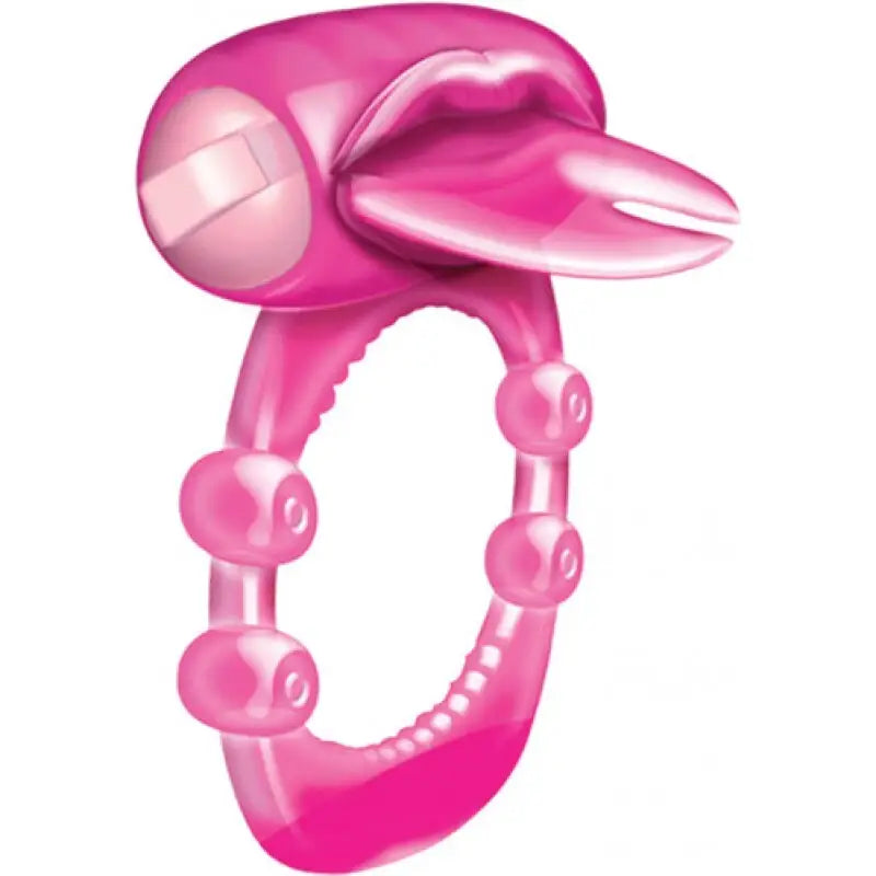 Experience Intense Pleasure with Forked Tongue Vibrating Silicone Cock Ring