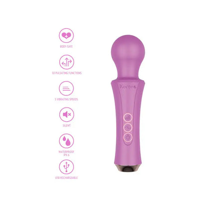 Experience Intense Pleasure with the Personal Wand Purple and Silicone Attachments