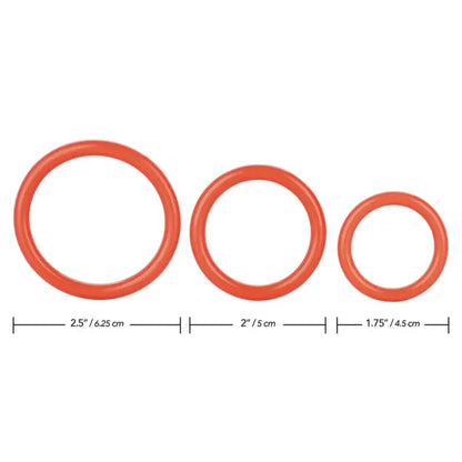 Experience Intense Pleasure with the TriRings Set of Three Cock Rings