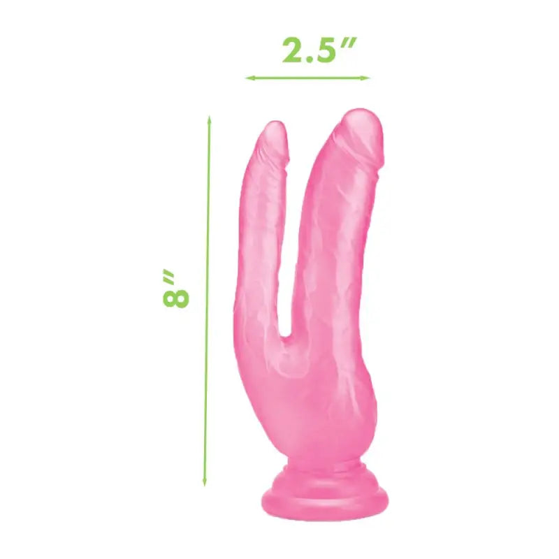 Experience Intense Pleasure with the Ultra Cock Double Dildo 8 Inch Pink