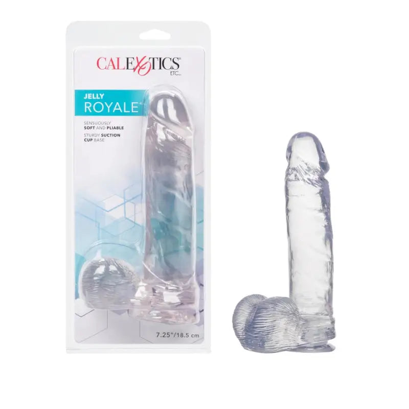 Experience Jelly Royale with a Highly Detailed Suction Cup Dong