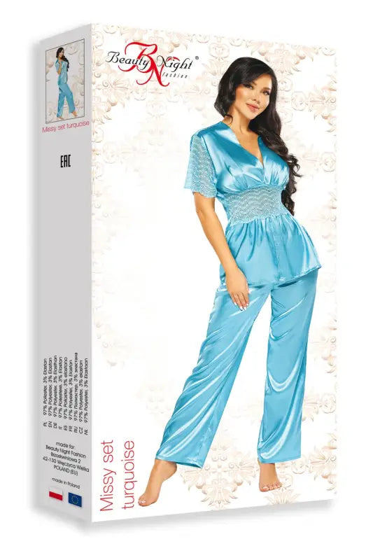 Experience Luxury with the Beauty Night BN6660 Missy Set Turquoise