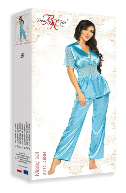 Experience Luxury with the Beauty Night BN6660 Missy Set Turquoise