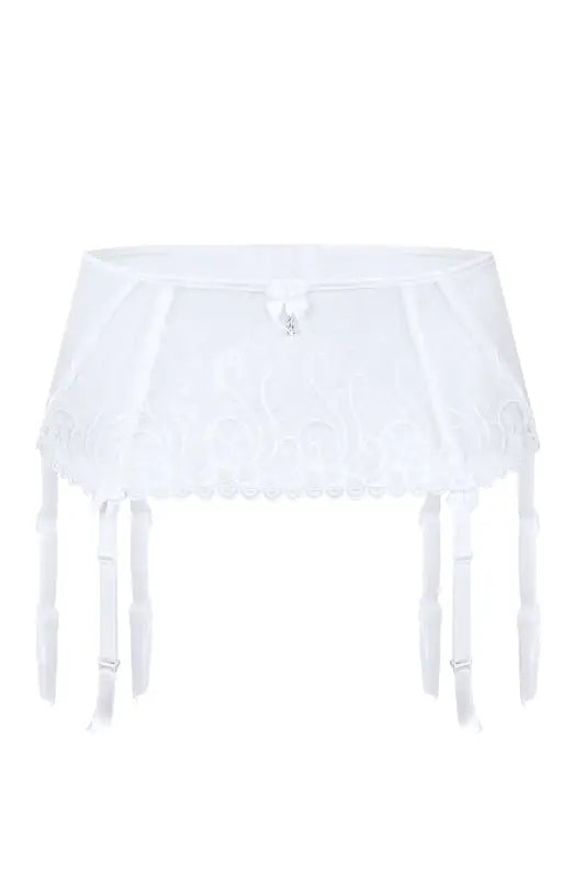 Experience Luxury with the Roza Anuk Suspender Belt in White