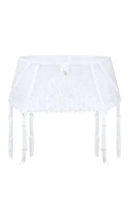 Experience Luxury with the Roza Anuk Suspender Belt in White