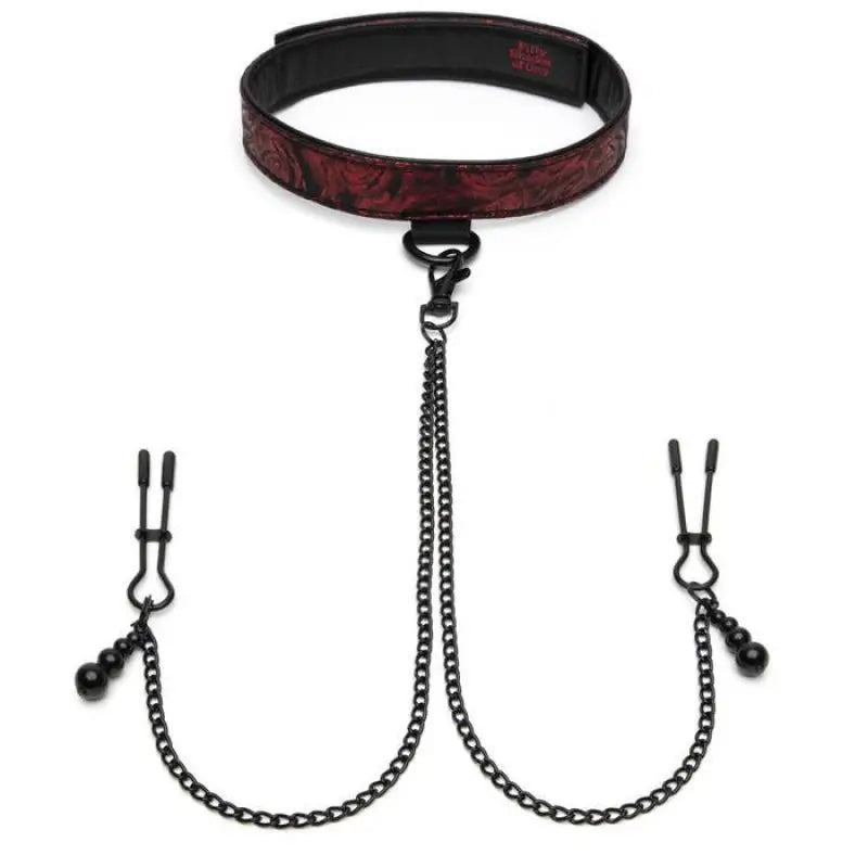 Fifty Shades of Grey Sweet Anticipation Collar Nipple Clamps