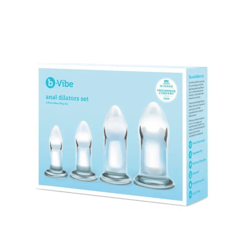 Experience Pleasurable Anal Sex with bVibe Glass Anal Dilators Set