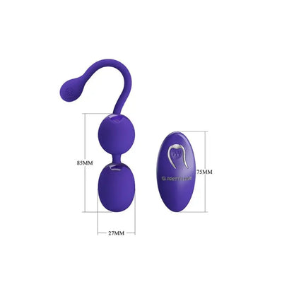 Experience Pleasure and Strength with Pretty Love Willie Youth Kegel Balls