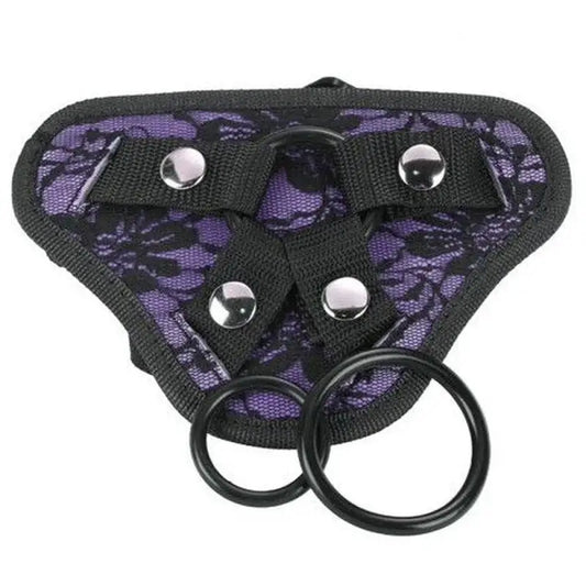 Experience Pleasure with Me You Us Lace Harness and Bullet Pocket O-Rings