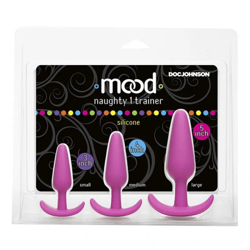 Experience Pleasure with the Mood Naughty Butt Plug Trainer Set