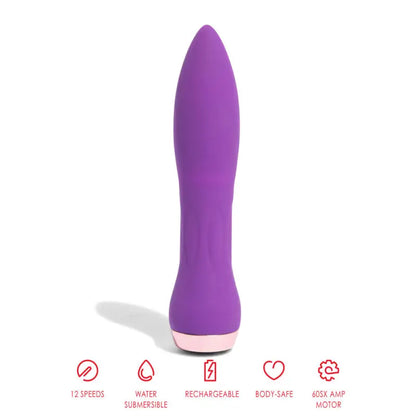 Experience Pure Pleasure with the Sensuelle Silicone 60SX AMP Bullet Purple