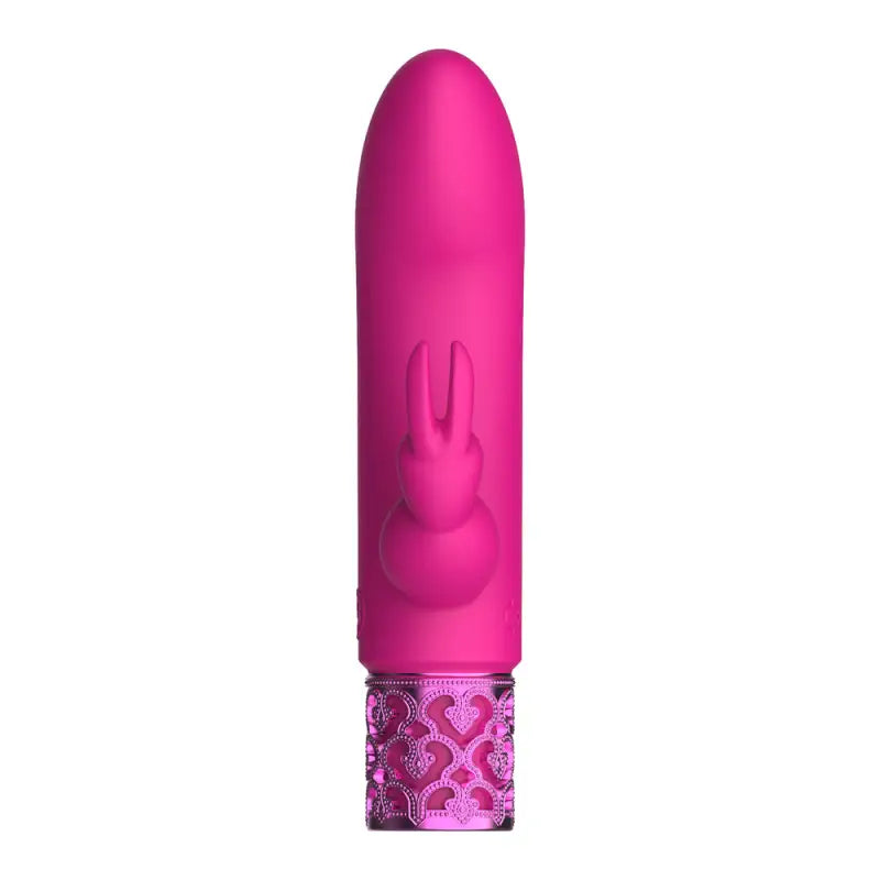 Experience Royal Gems Dazzling Rechargeable Rabbit Bullet in Pink