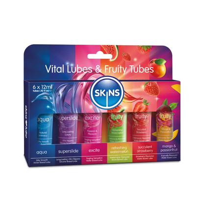 Skins 12ml Sampler Tubes - Vital & Fruity 6pk