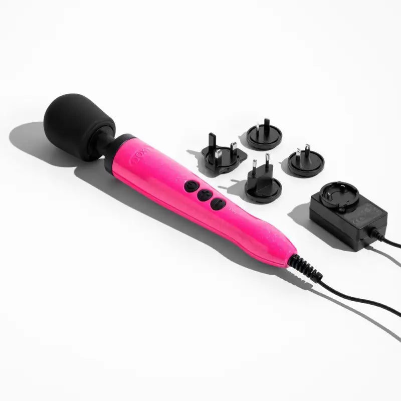 Experience Sensation with Doxy Die Cast Wand Massager Hot Pink