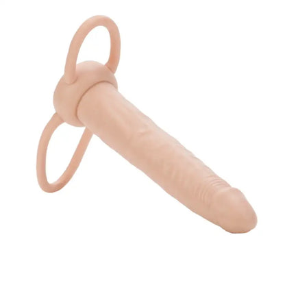 Experience Sensational Pleasure with the Accommodator Dual Penetrator Ivory Dildo