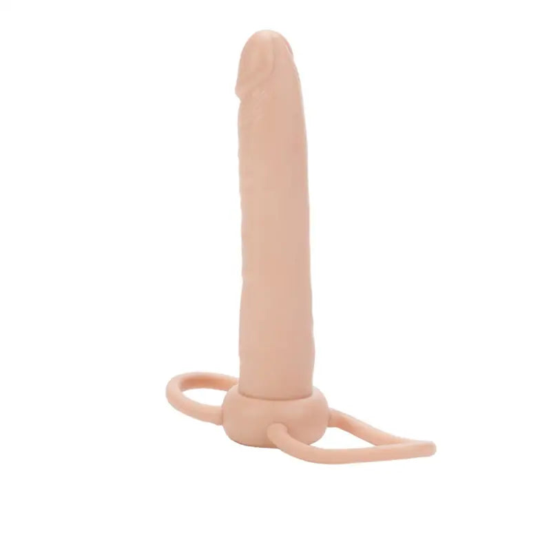 Experience Sensational Pleasure with the Accommodator Dual Penetrator Ivory Dildo