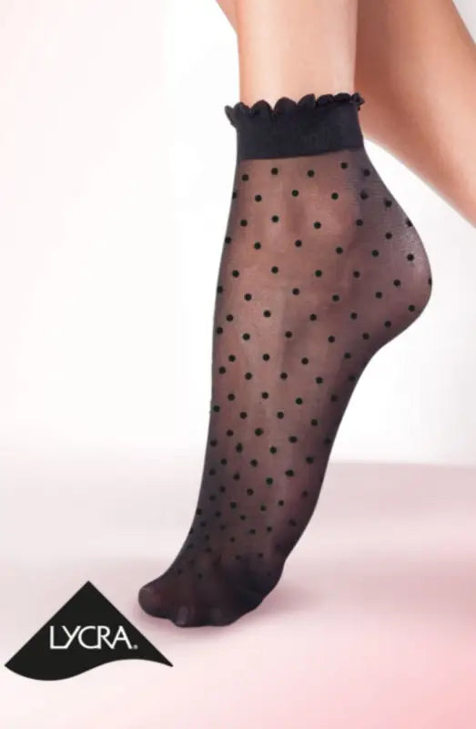 Experience Ultimate Comfort with Gabriella Puntina Polka Dot Socks - One Size