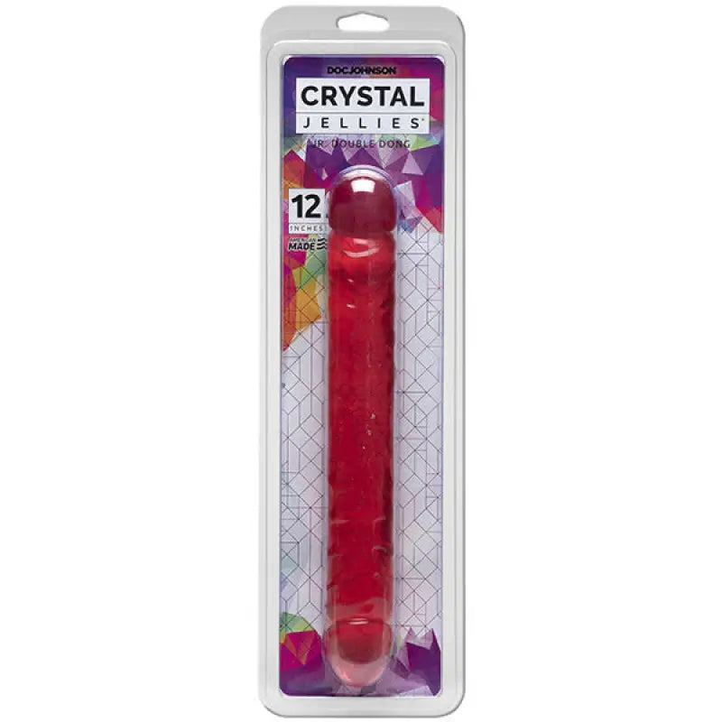 Experience Ultimate Pleasure with Crystal Jellies 12 Inch Double Dong Pink