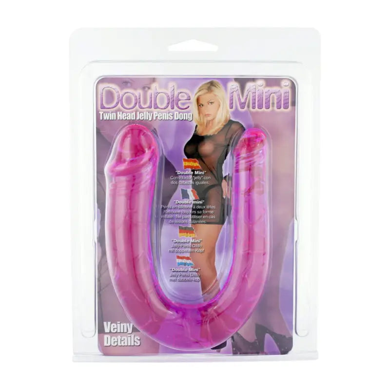 Experience Ultimate Pleasure with Double Mini Twin Head Jelly Dildo