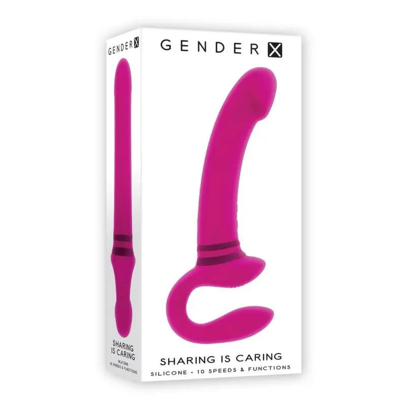 Experience Ultimate Pleasure with Gender X Sharing Rechargeable Silicone Dual Vibrator