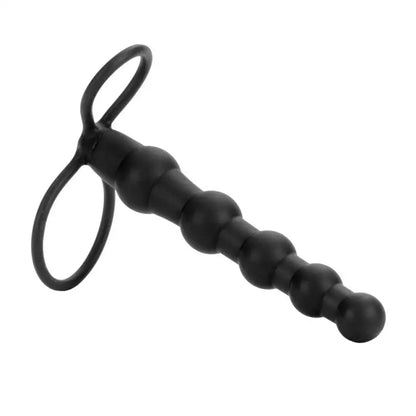 Experience Ultimate Pleasure with Love Rider Beaded Dual Black Penetrator