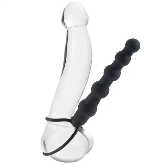 Experience Ultimate Pleasure with Love Rider Beaded Dual Black Penetrator