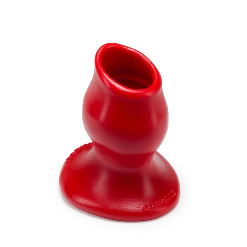 Experience Ultimate Pleasure with Oxballs Hollow Butt Plug Medium Red