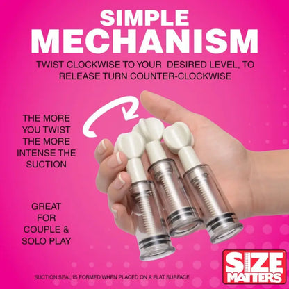 Experience Ultimate Pleasure with Size Matters Max Twist Triple Sucker Set