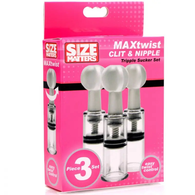 Experience Ultimate Pleasure with Size Matters Max Twist Triple Sucker Set