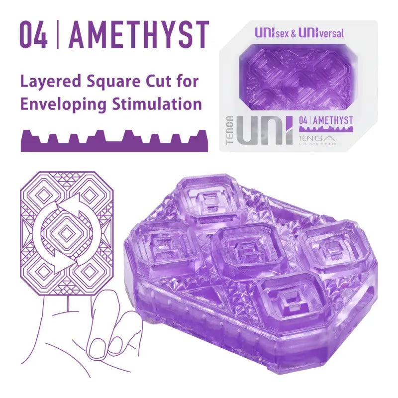 Experience Ultimate Pleasure with Tenga Uni Amethyst Sleeve Masturbator