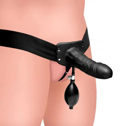 Experience Ultimate Pleasure with the Master Series Pumper Inflatable Hollow StrapOn