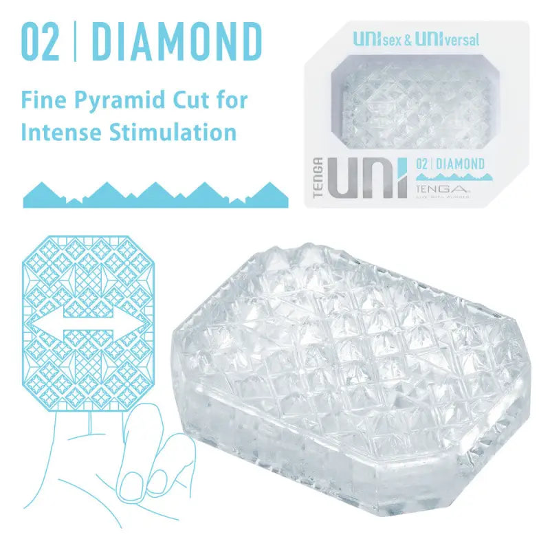 Experience Ultimate Pleasure with the Tenga Uni Diamond Sleeve Masturbator